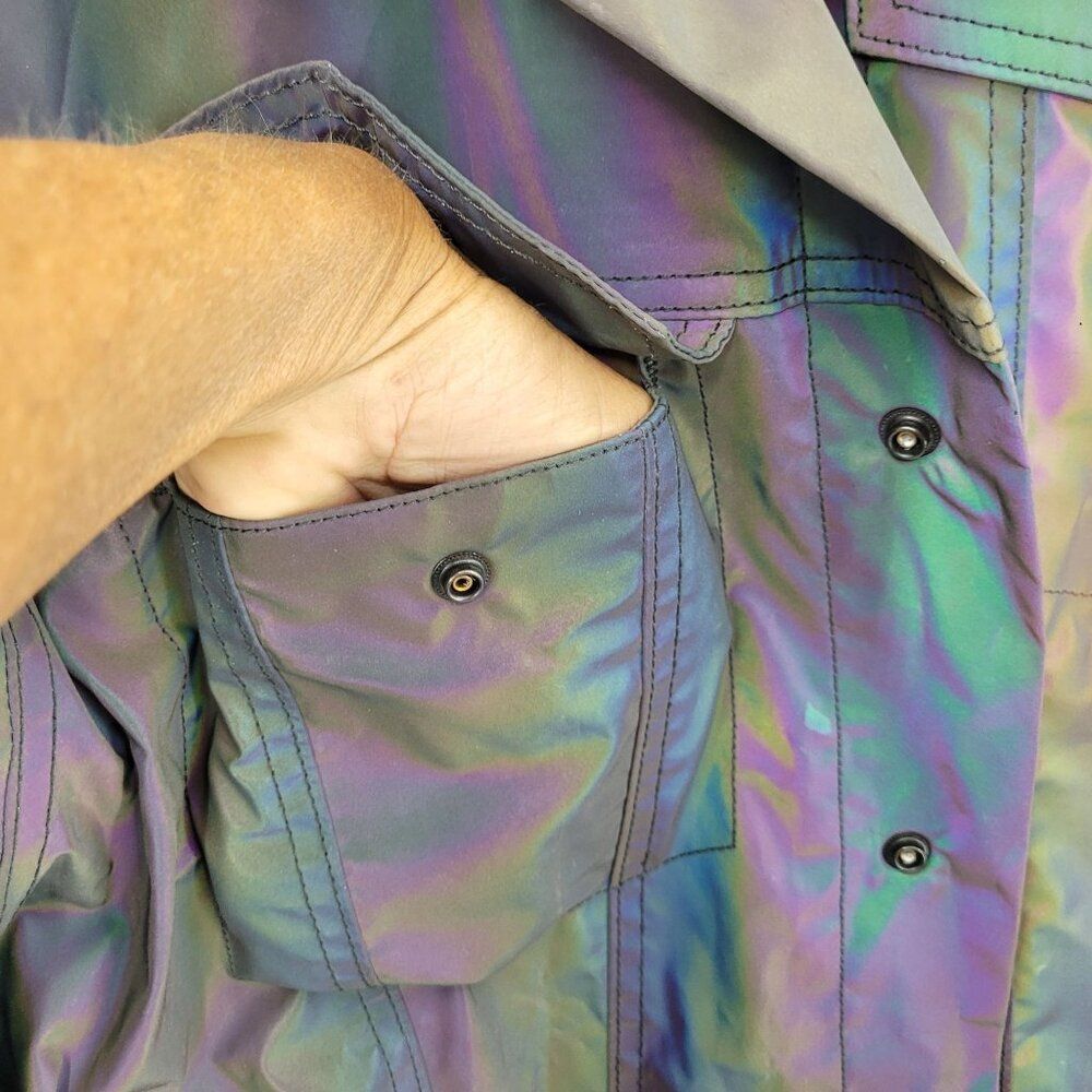 Cult Of‎ Individuality Reversible Type II Denim Jacket Oil Slick Iridescent XL - Picture 6 of 16